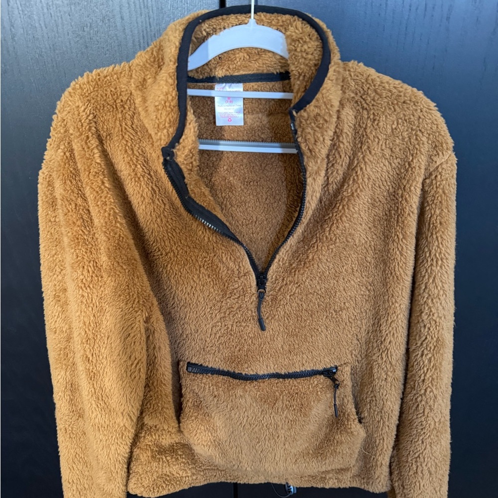 No Boundaries Fuzzy Fleece Jacket – girls junior size Medium – Pre‑Owned